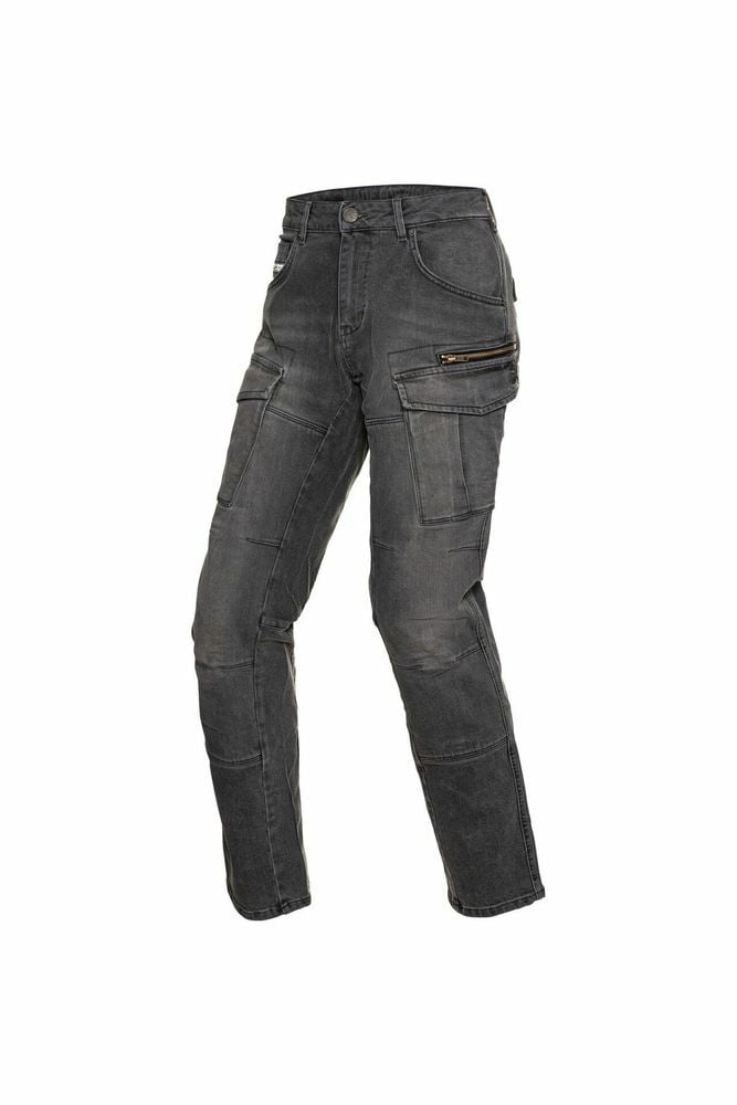 Korumalı Dark Grey Motosiklet Pantolonu MJD5006