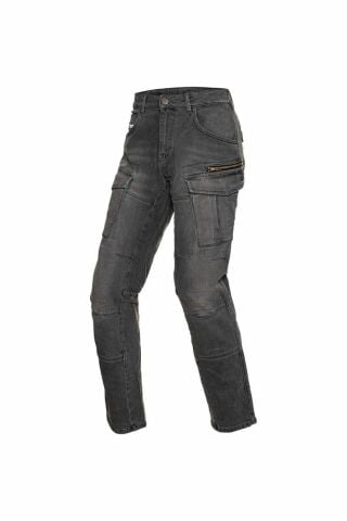 Korumalı Dark Grey Motosiklet Pantolonu MJD5006