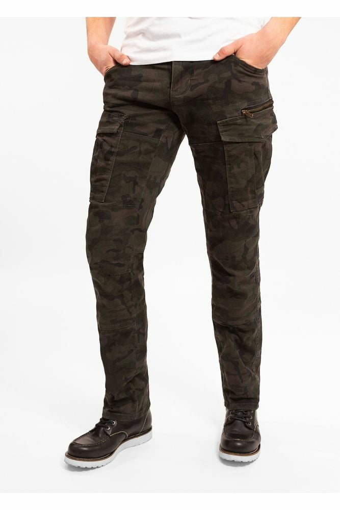 Kevlar Kamuflak Motosiklet Pantolonu Cargo Stroker 5005
