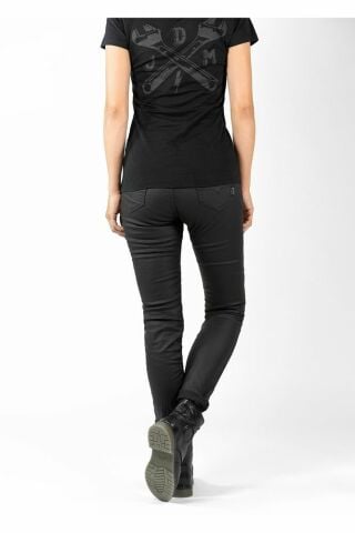 Kevlar® Kadın Siyah Motosiklet Pantolonu Jd4009