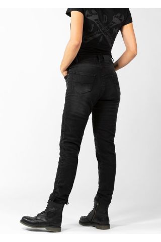 Kadın Full Kevlar Siyah Motosiklet Pantolonu JDD4010
