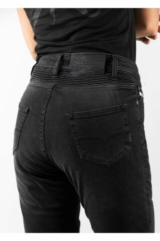 Kadın Full Kevlar Siyah Motosiklet Pantolonu JDD4010