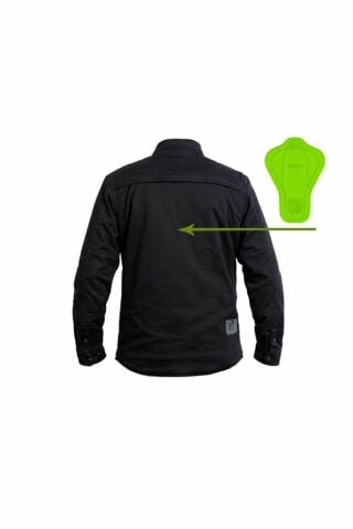 Siyah Korumalı Motosiklet Ceketi
