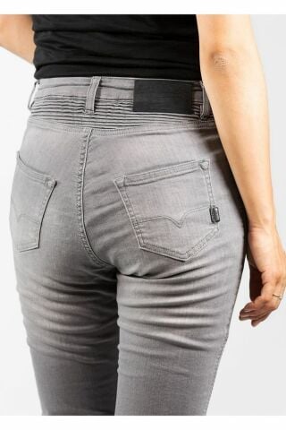 Kevlar® Gri Kadın Motosiklet Pantolonu Jd4009