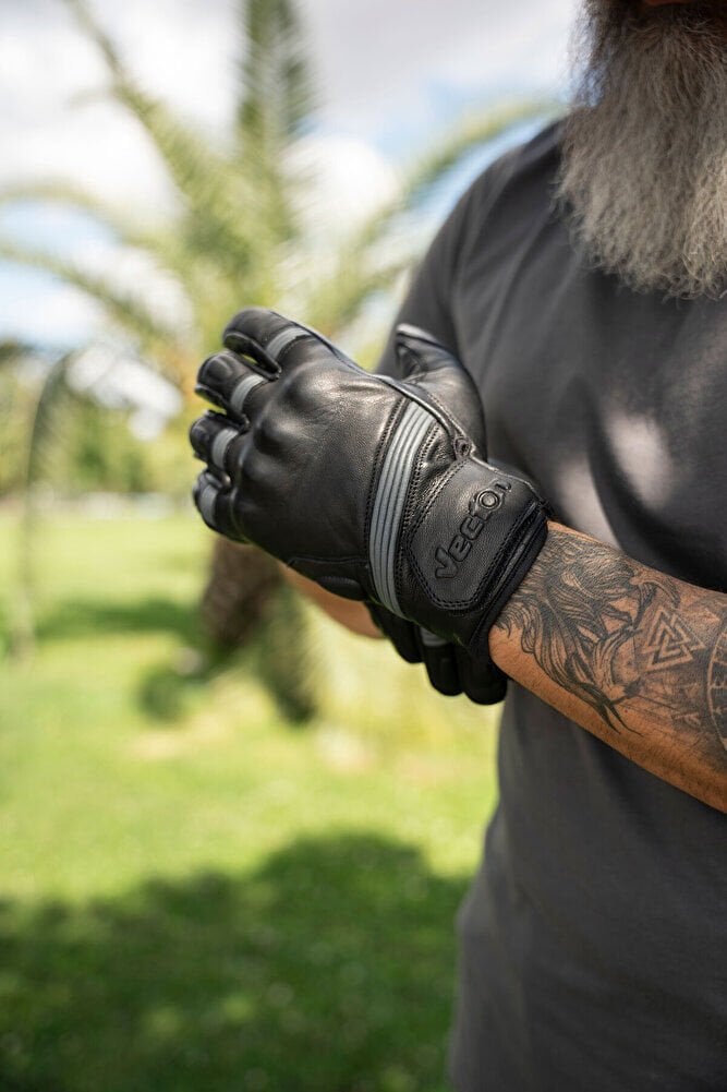 Vecton Custom Deri Motosiklet Eldiveni