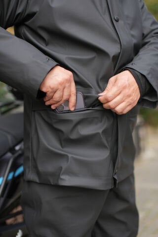 Nefes Alır Esnek Özel Üretim Dikişsiz Motorcu Yağmurluk