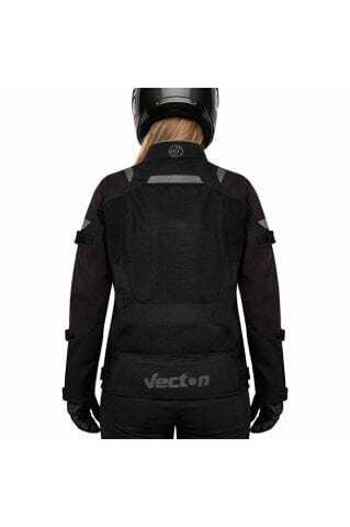 Vecton Kadın 4 Mevsim Korumalı Kevlar Motosiklet Montu 2XL