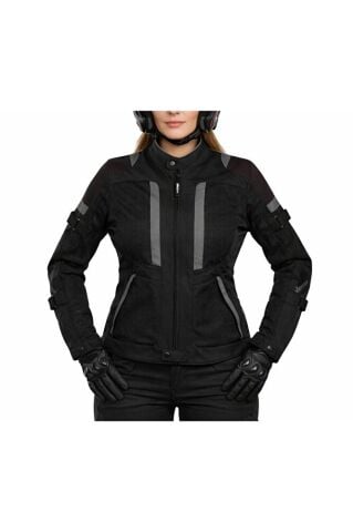 Vecton Kadın 4 Mevsim Korumalı Kevlar Motosiklet Montu XL