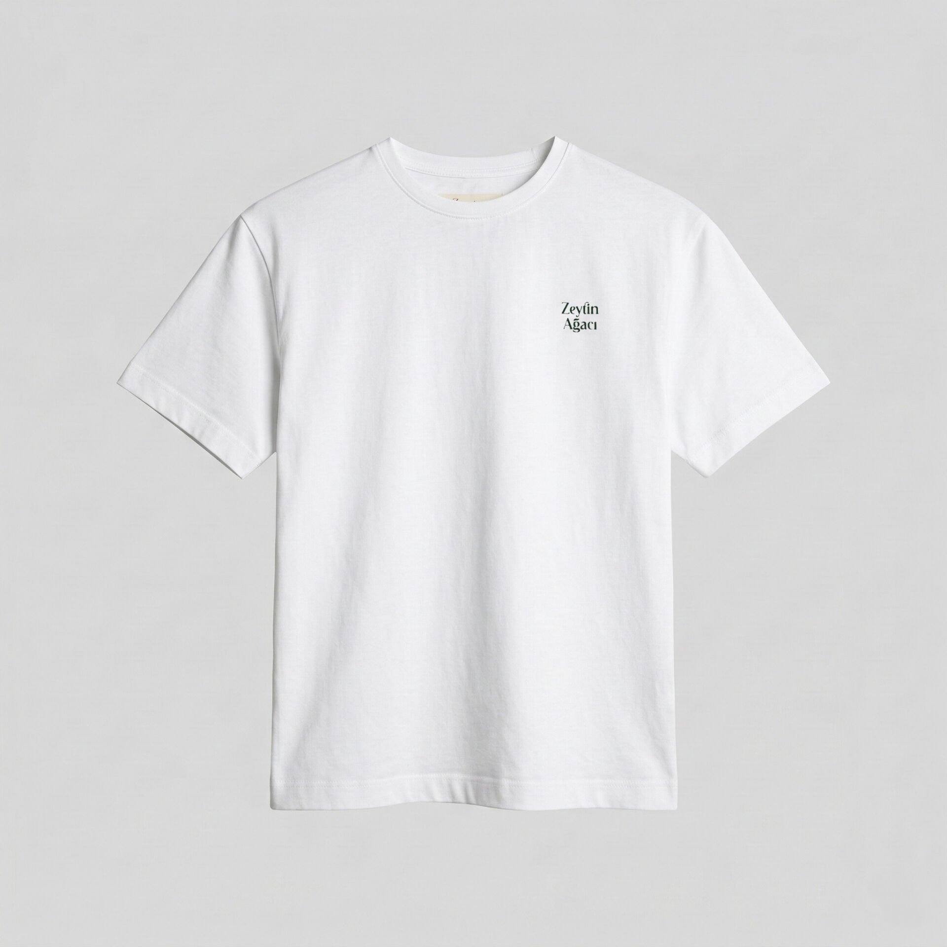 Zeytin Ağacı Okulu Beyaz Kısa Kollu Tshirt