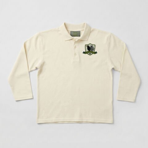Zeytin Ağacı Okulu Uzun Kol Ekru Polo Tshirt
