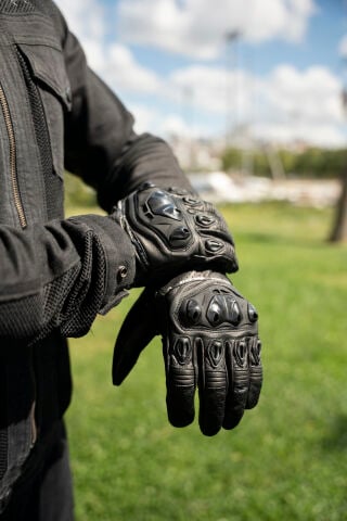 Vecton Cruizer Deri Motosiklet Eldiveni