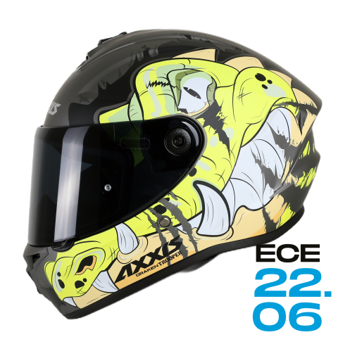 Axxis Draken S Trooper Matt Fluo Yellow